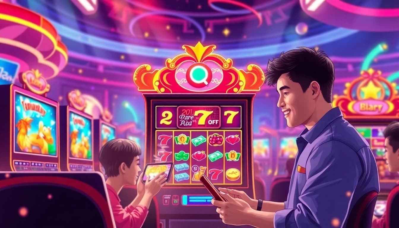 Rasakan keseruan bermain qqmacan game dengan pemain yang bahagia dan mesin slot menarik.