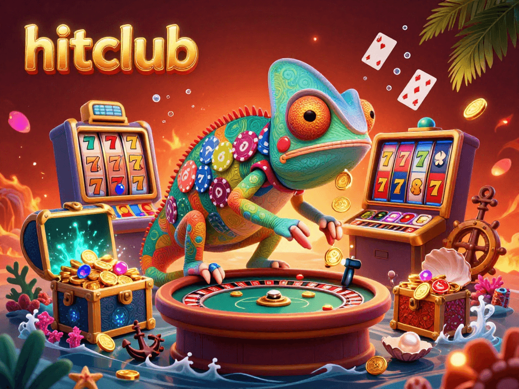 Engage in thrilling gameplay at hitclub with vibrant chameleon and exploding treasures.