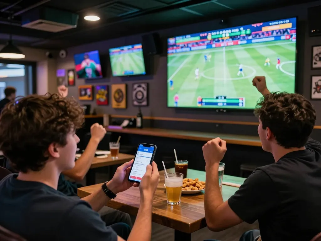 SX88 betting app being used during an exciting live sports event.