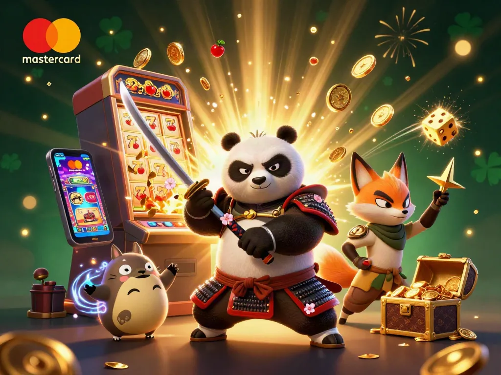 Experience thrilling gameplay at mastercard casinos with a fierce samurai panda and dynamic elements.