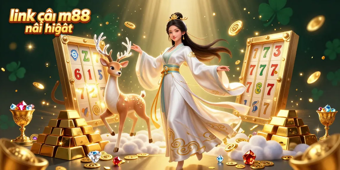 Tham gia link vào m88 mới nhất trong khi khám phá những kho báu và trò chơi casino phong phú trong hình minh họa 3D này.
