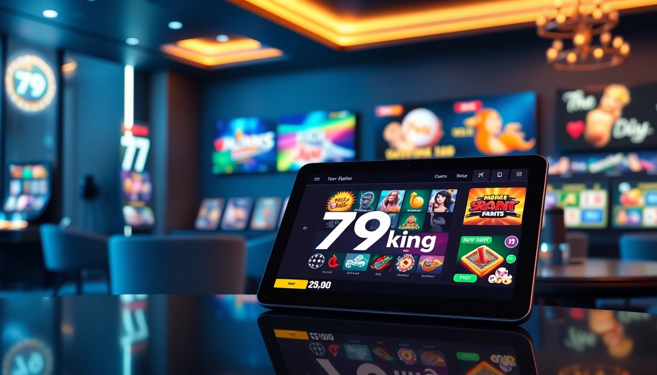 Dynamic 79king online gambling interface showcasing thrilling games and vibrant atmosphere.