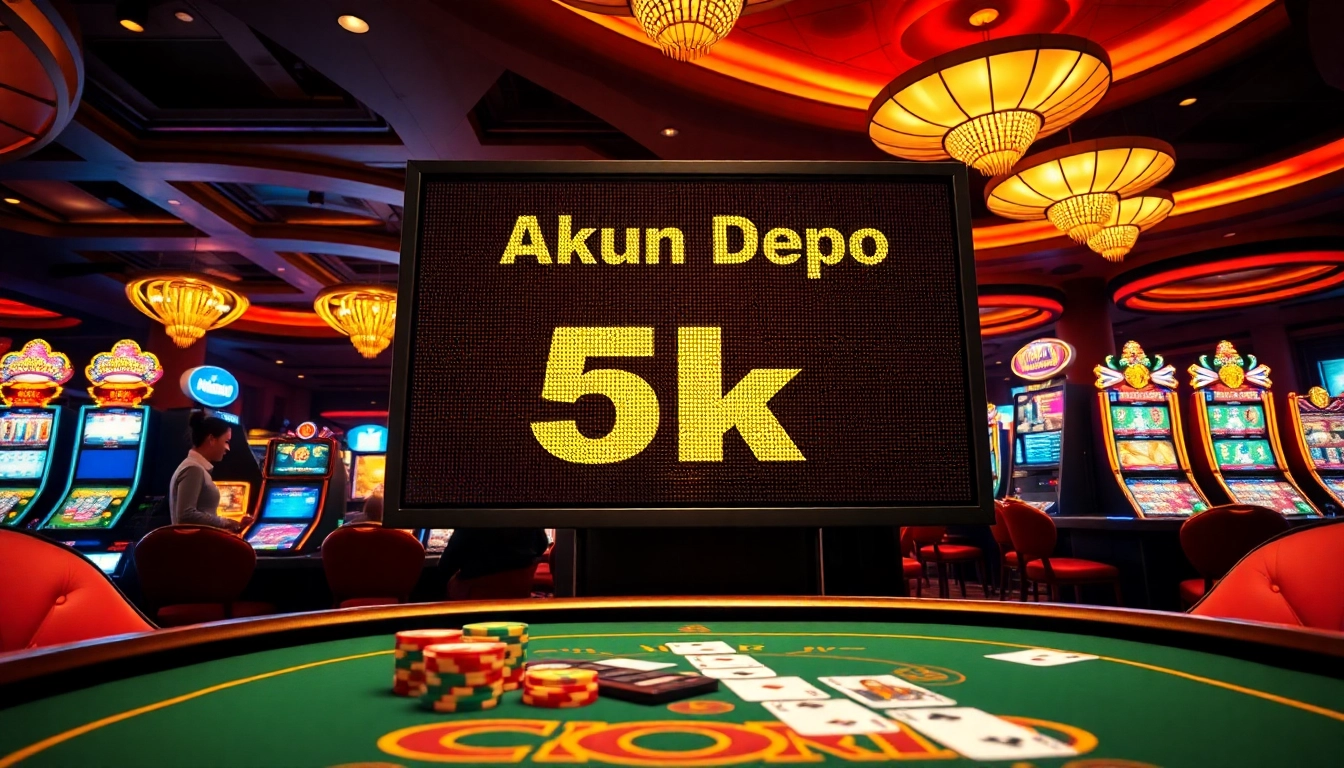 Mengelola Akun Depo 5k di kasino dengan dealer yang ramah dan meja permainan yang menawan.