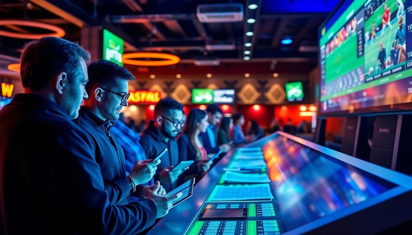 Engage with the world of Sports Betting through active enthusiasm and modern betting terminals.