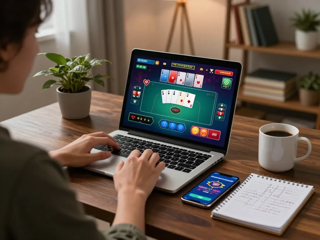 Engaging in online gameplay with Iwin app displayed on a smartphone, perfect for tải iwin users.