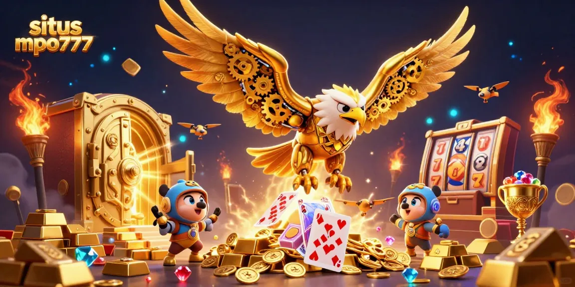 Engage with situs mpo777 as the golden eagle dives through holographic slots and treasures.