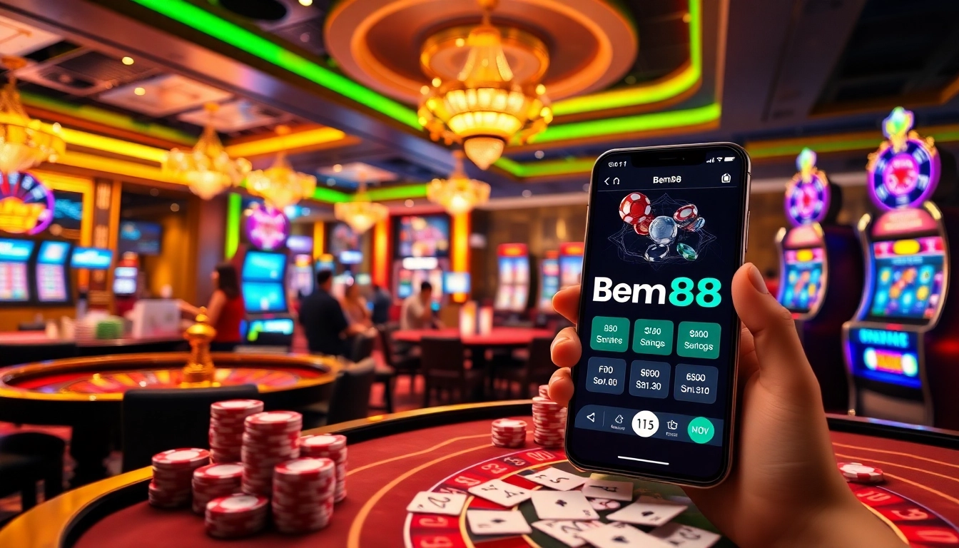Experience the thrill of gambling with Bem88's vibrant casino atmosphere and engaging games.