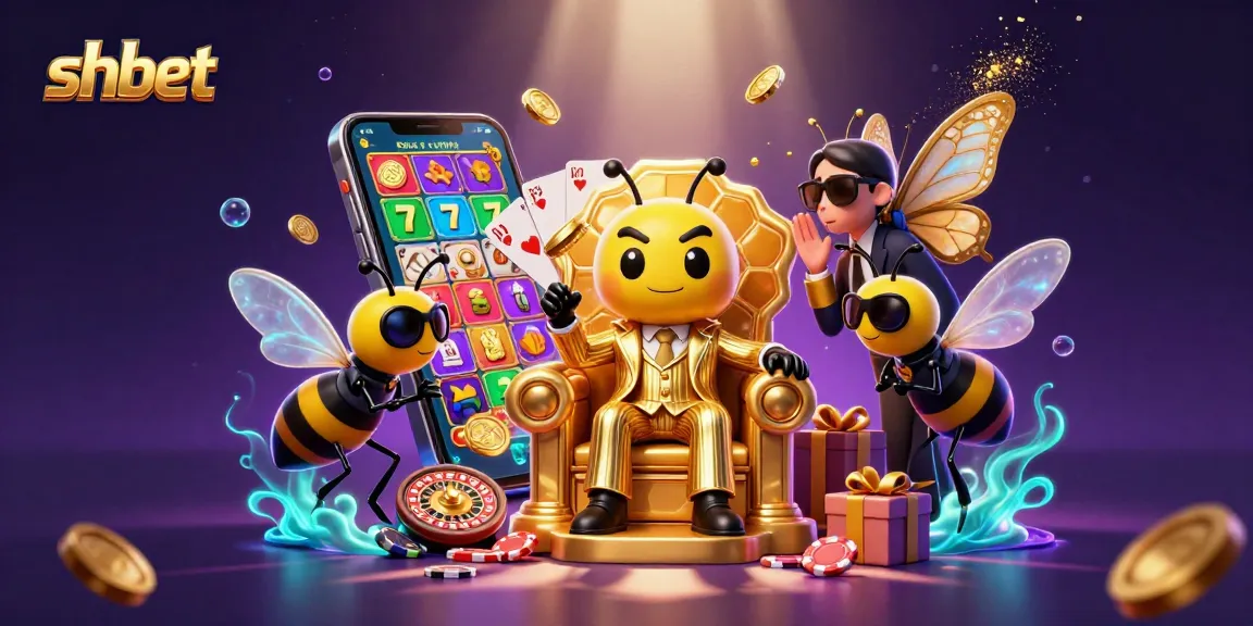 Play slots with shbet in a vibrant casino scene featuring a cartoon mob boss and treasure.