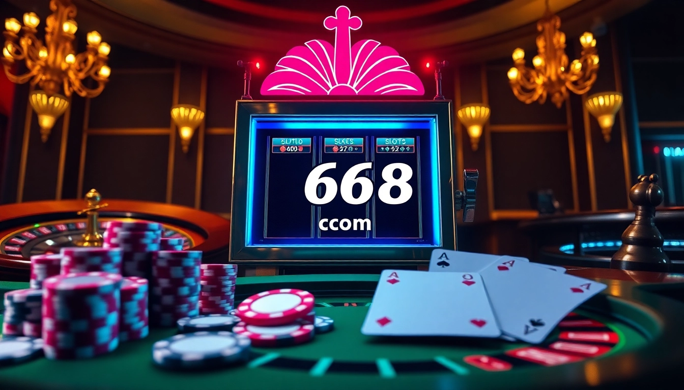 Experience the thrill of gaming with 66slots8 com featured on an elegant slot machine.