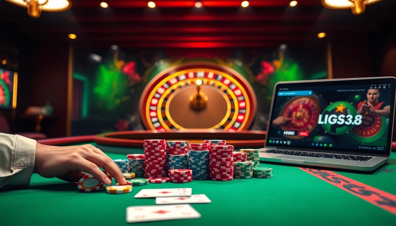 Experience thrilling gaming at https://king33.io/ with poker chips and an elegant casino table setting.