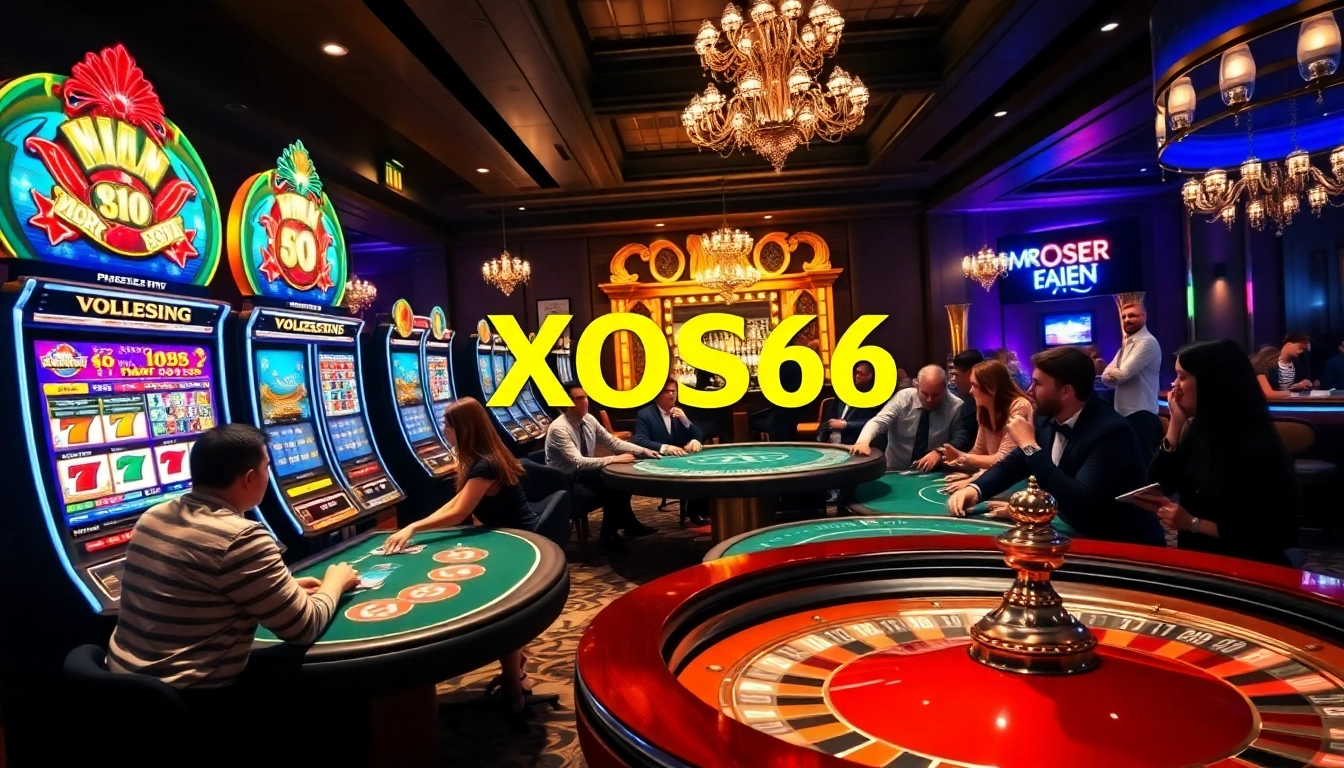 Experience excitement at XOSO66 with vibrant slot machines and lively poker games.