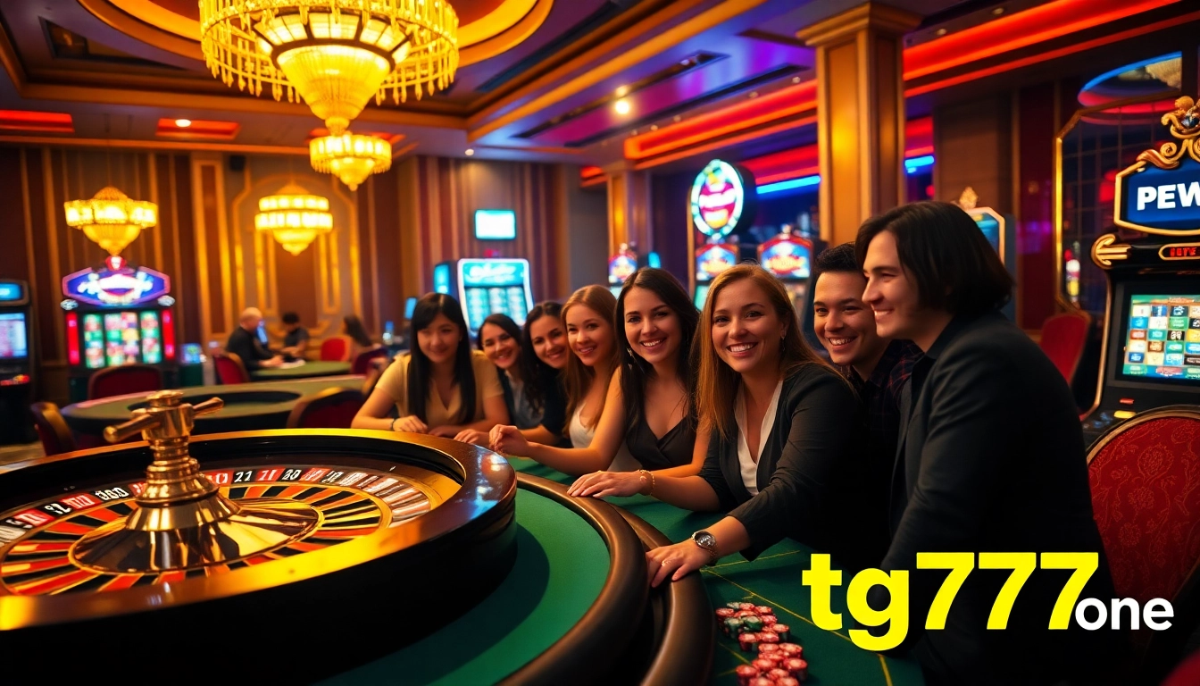 Experience thrilling bets at https://tg777.one/ with players enjoying live table games and luxurious casino ambiance.