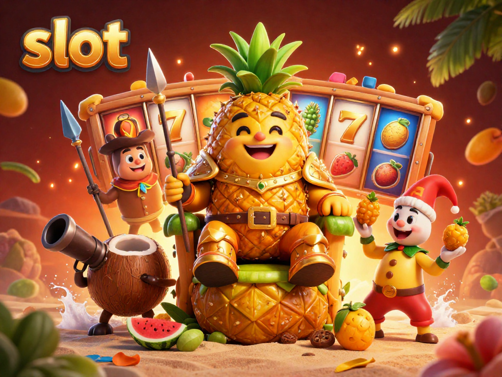 Spin the reels of exciting slots with vibrant characters and casino themes in this dynamic illustration.