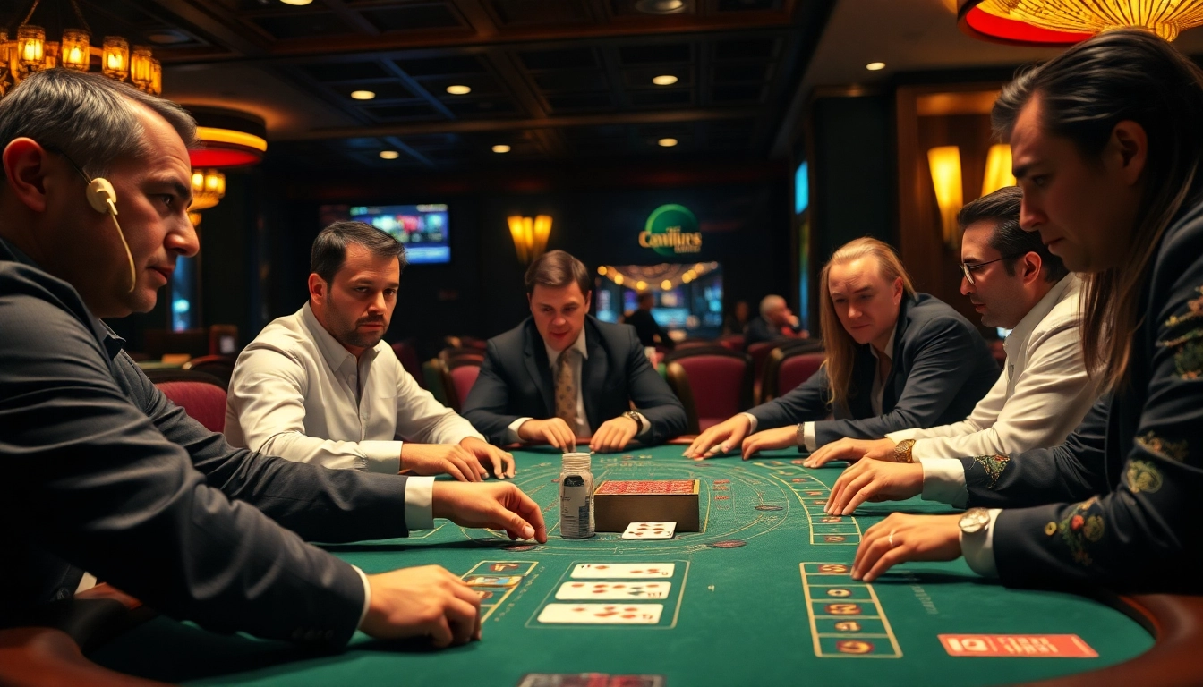 Experience the thrill of e2bet login in a vibrant casino setting with players immersed in the games.
