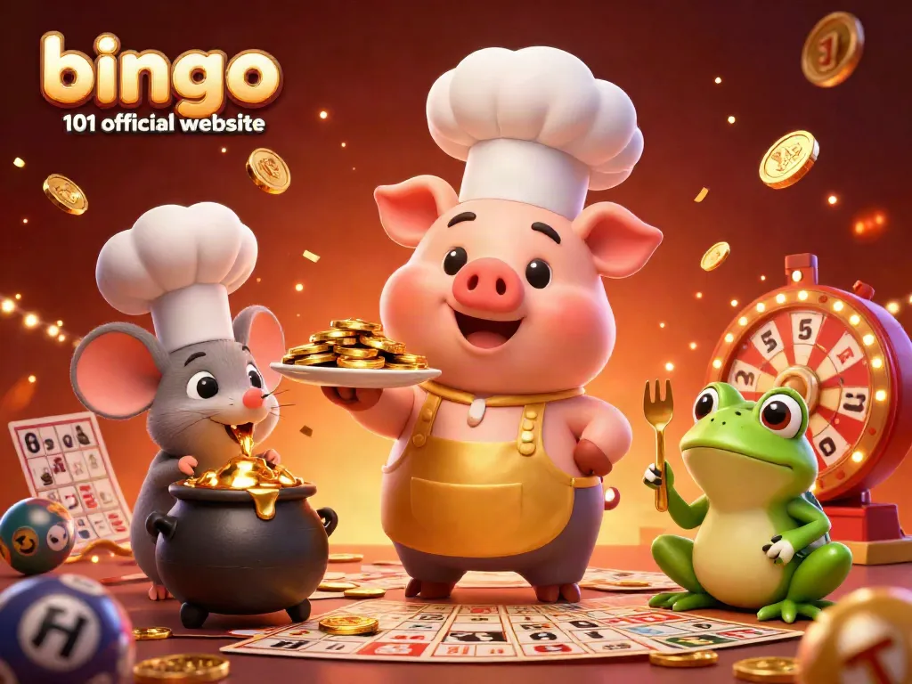 Join the excitement at bingo 101 official website with a festive scene featuring bingo elements and characters.