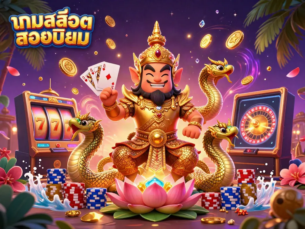 Experience thrilling gameplay with เกมสล็อตยอดนิยม featuring vibrant characters and action-packed casino elements.