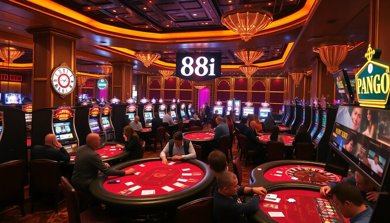 Experience the thrill of casino gaming at 88i with vibrant tables and slot machines.