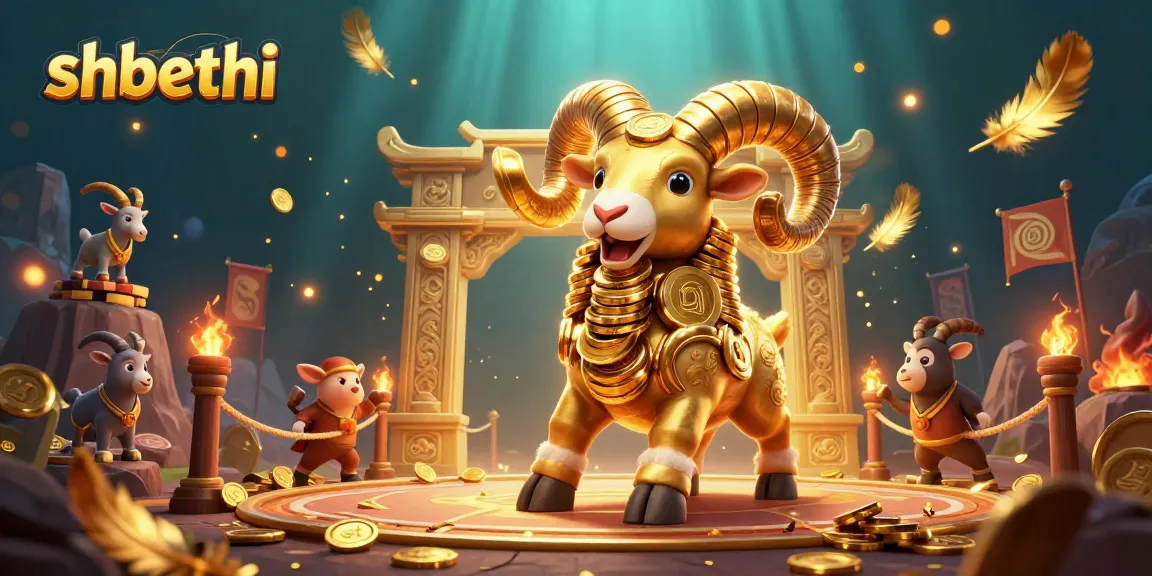 Engage with shbethi's thrilling casino experience featuring vibrant golden ram and dramatic elements.