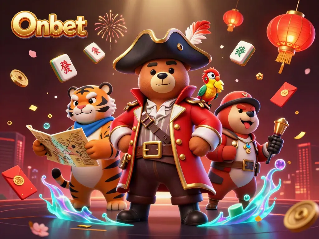 Engage with exhilarating slots and jackpots at Onbet, where vibrant game elements and characters coalesce for a thrilling experience.