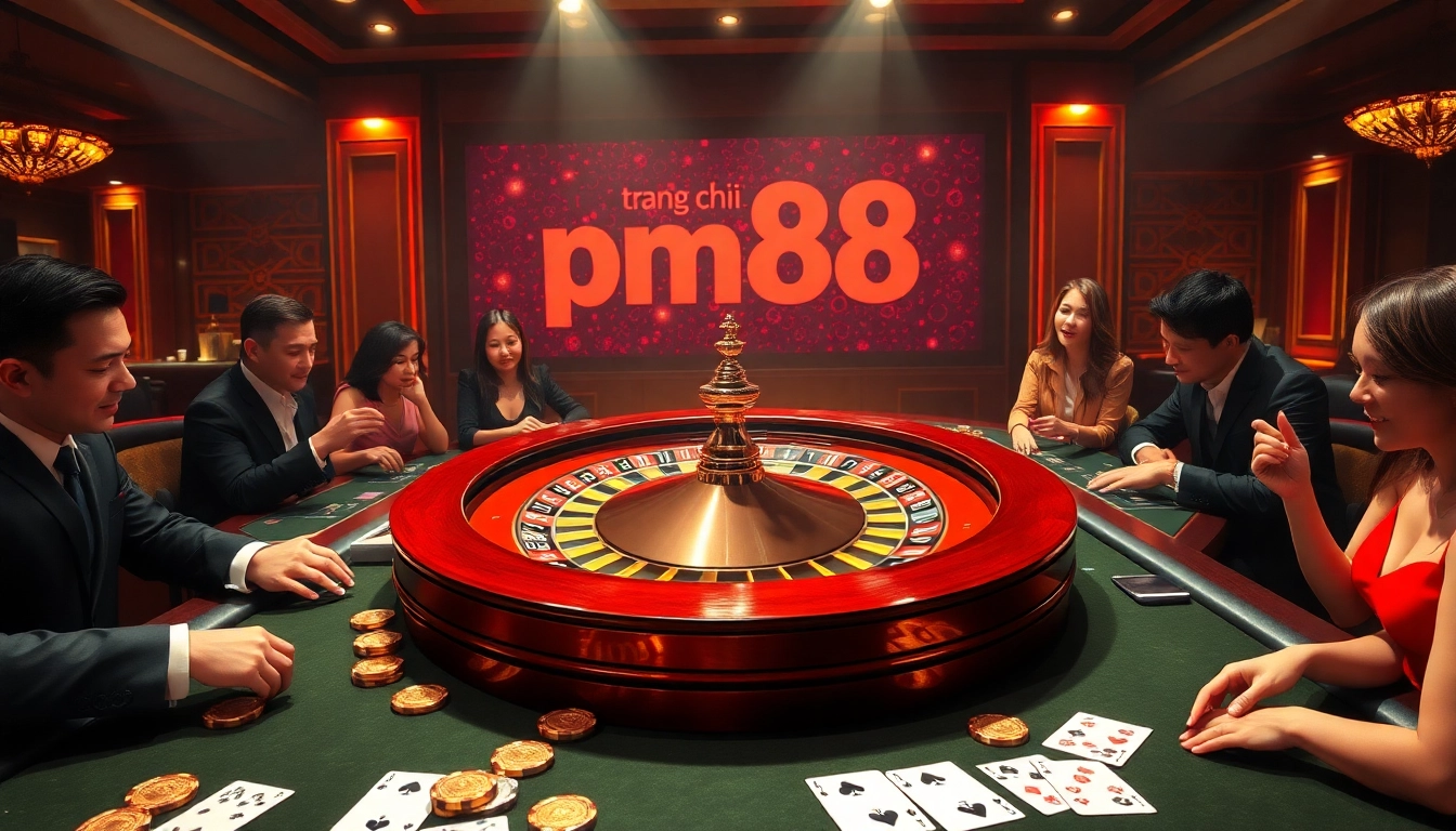 Exciting gameplay at trang chủ mm88 featuring high-stakes roulette and blackjack tables.