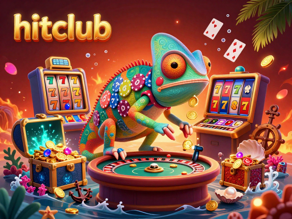 Engage in thrilling gameplay at hitclub with vibrant chameleon and exploding treasures.
