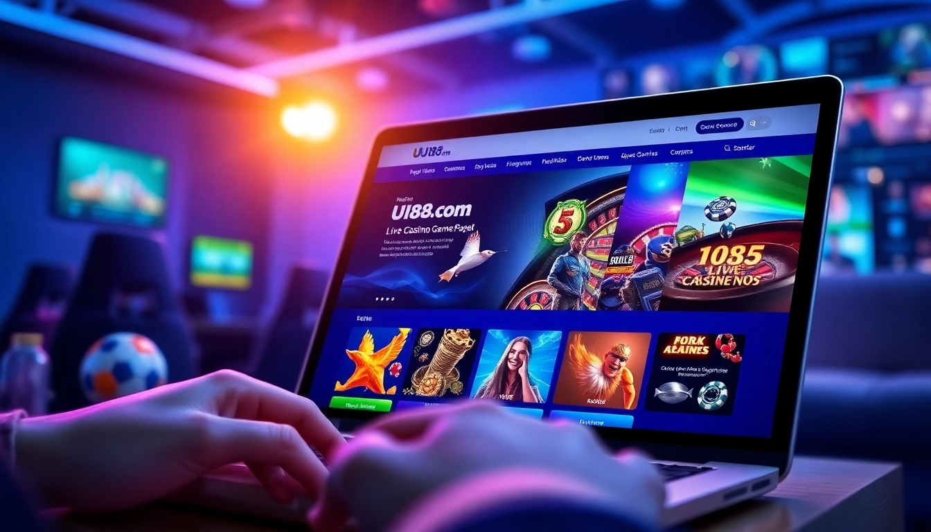 Engaging online gaming experience on UU88 com featuring diverse games and a sleek interface.