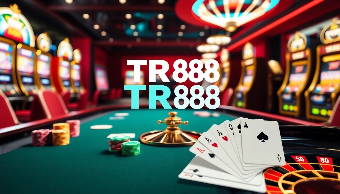 TR88 casino experience showcasing luxury poker gameplay and gaming excitement.