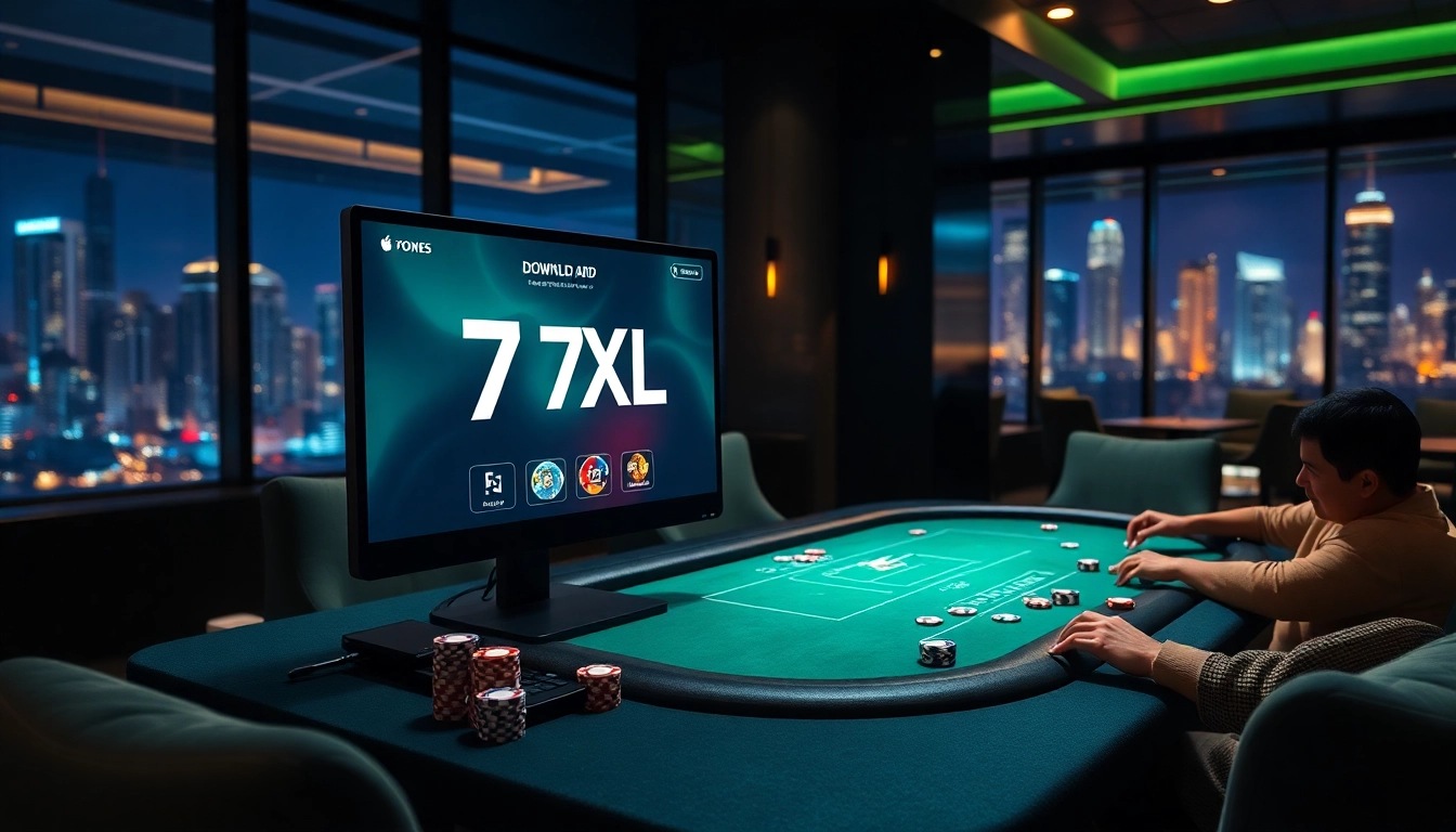 התרגשו מחוויית ההימורים עם הורדת 7XL, הכוללת סט פוקר מודרני וצבעי צ'יפים תוססים.