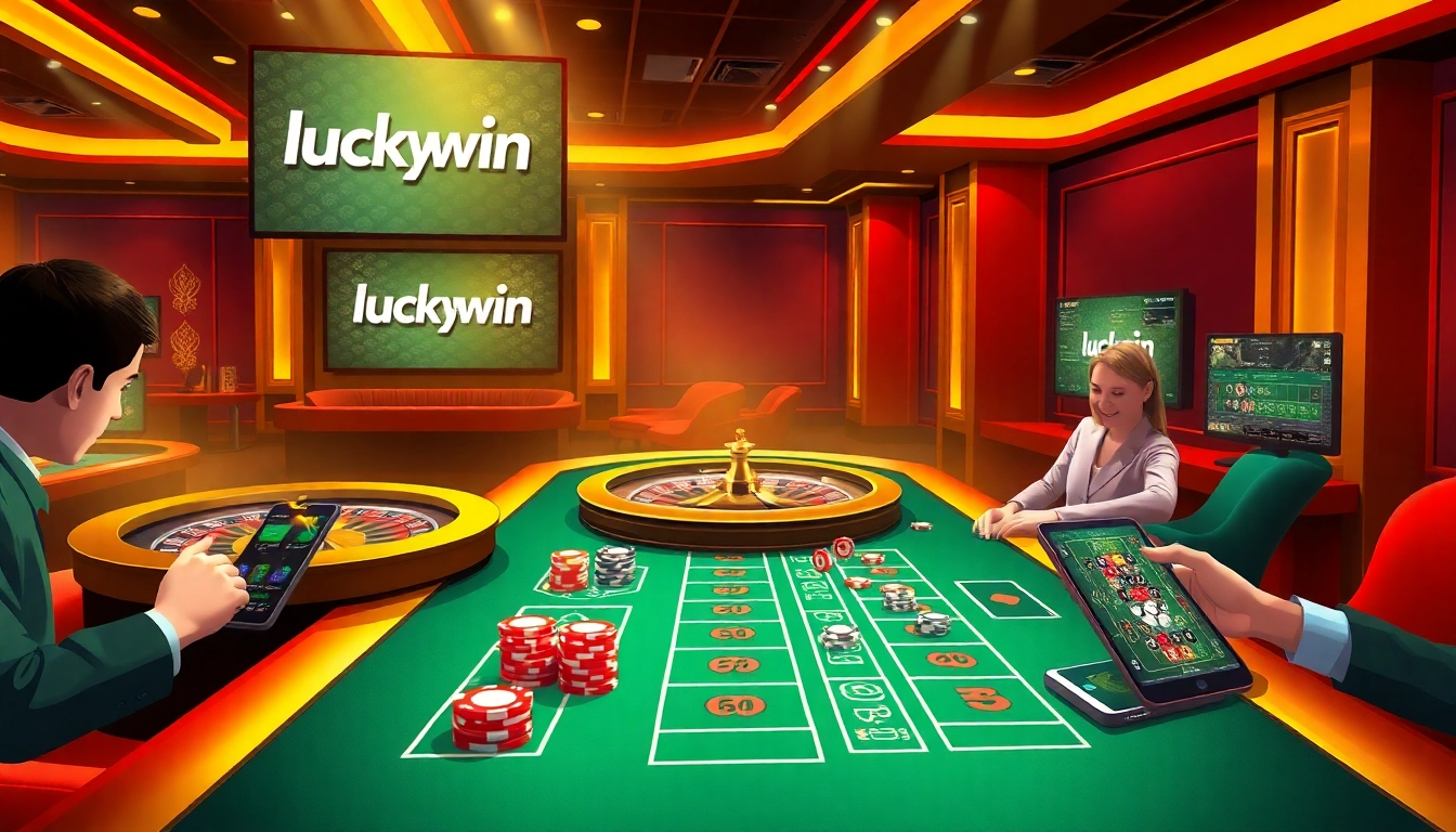 Engaging in high-stakes gambling at luckywin's luxurious online casino.