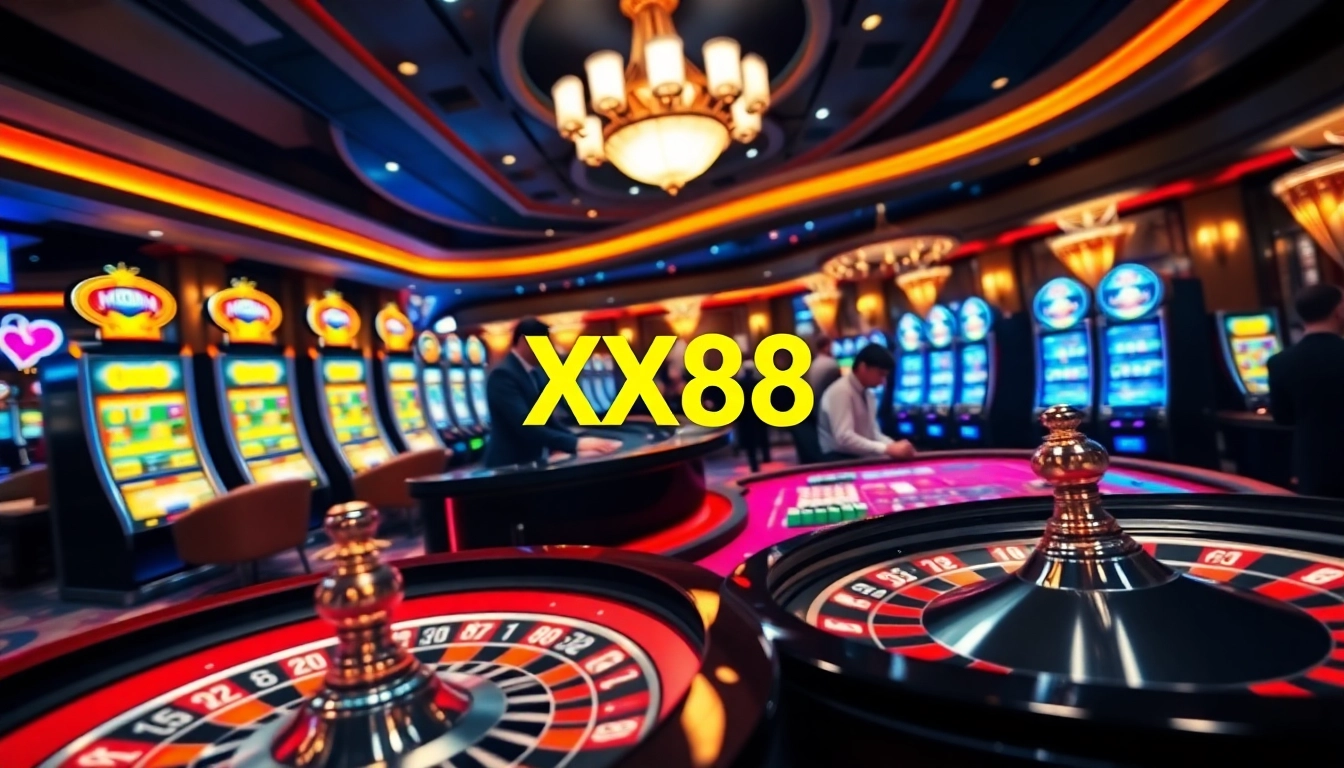 Experience thrilling gameplay at XX88 with dynamic casino action and vibrant gaming elements.