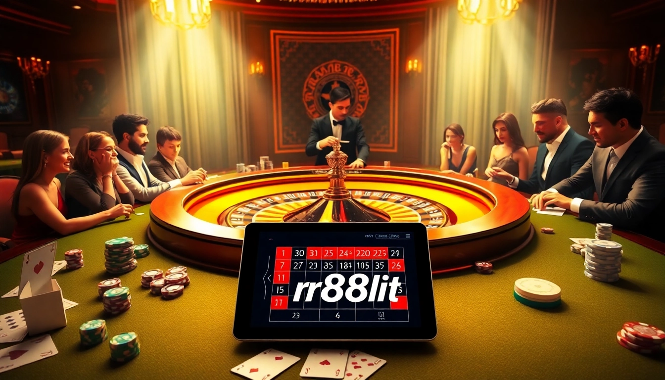 Exciting roulette gameplay at RR88it online casino with vibrant atmosphere and players