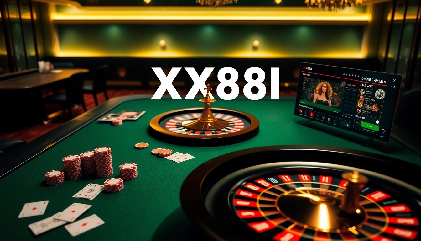 Experience thrilling online gaming at XX88.AI with poker, roulette, and betting action.