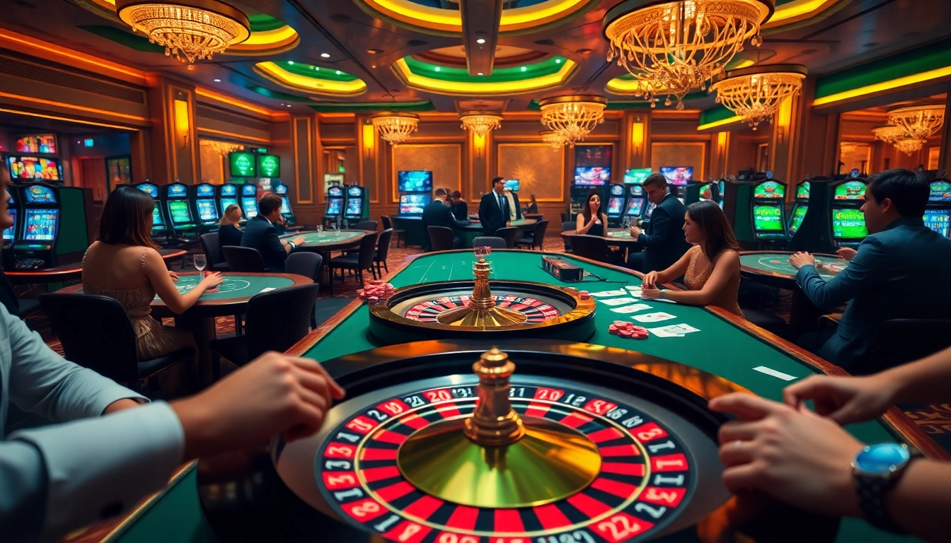 Experience the thrill of online gaming excitement at https://kjc.jp.net/ with players enjoying roulette and card games.