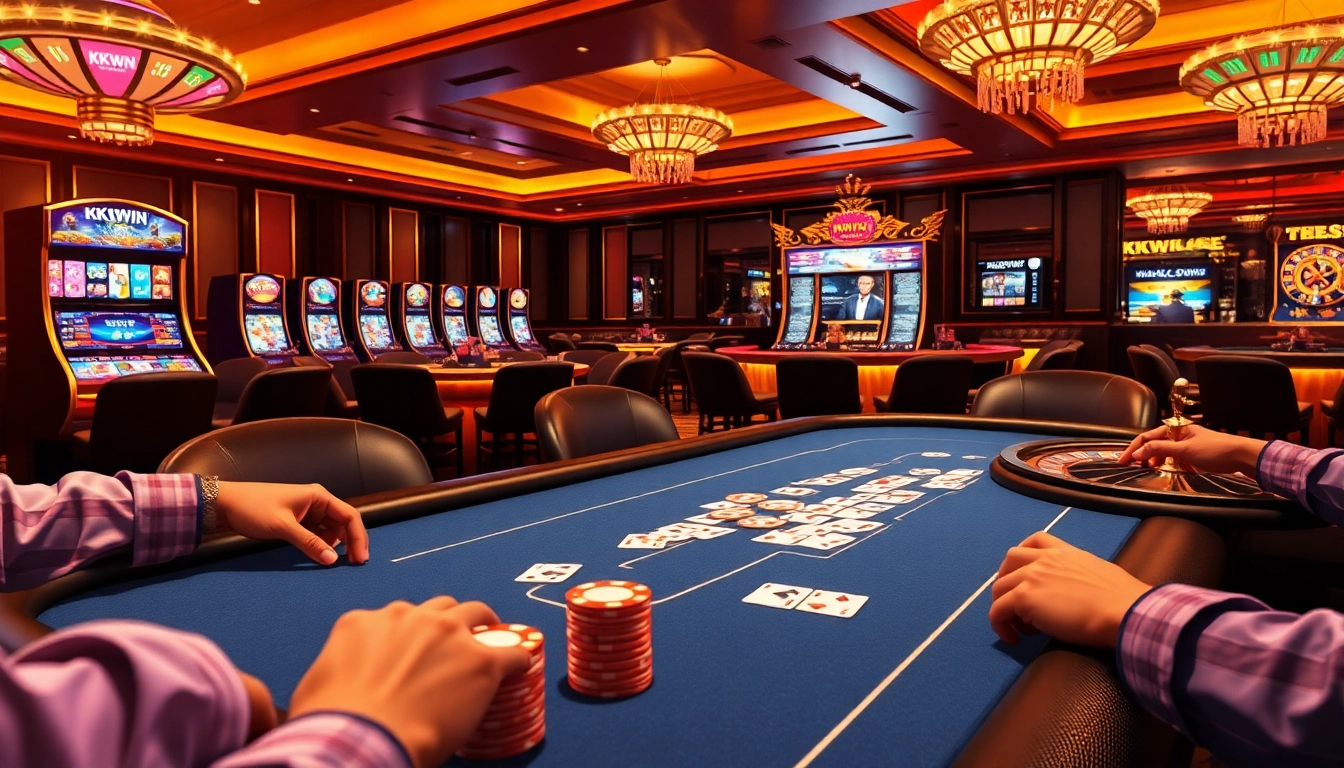 Engage in thrilling online gaming at https://kkwin.life with professional poker, exciting slots, and luxury casino ambiance.