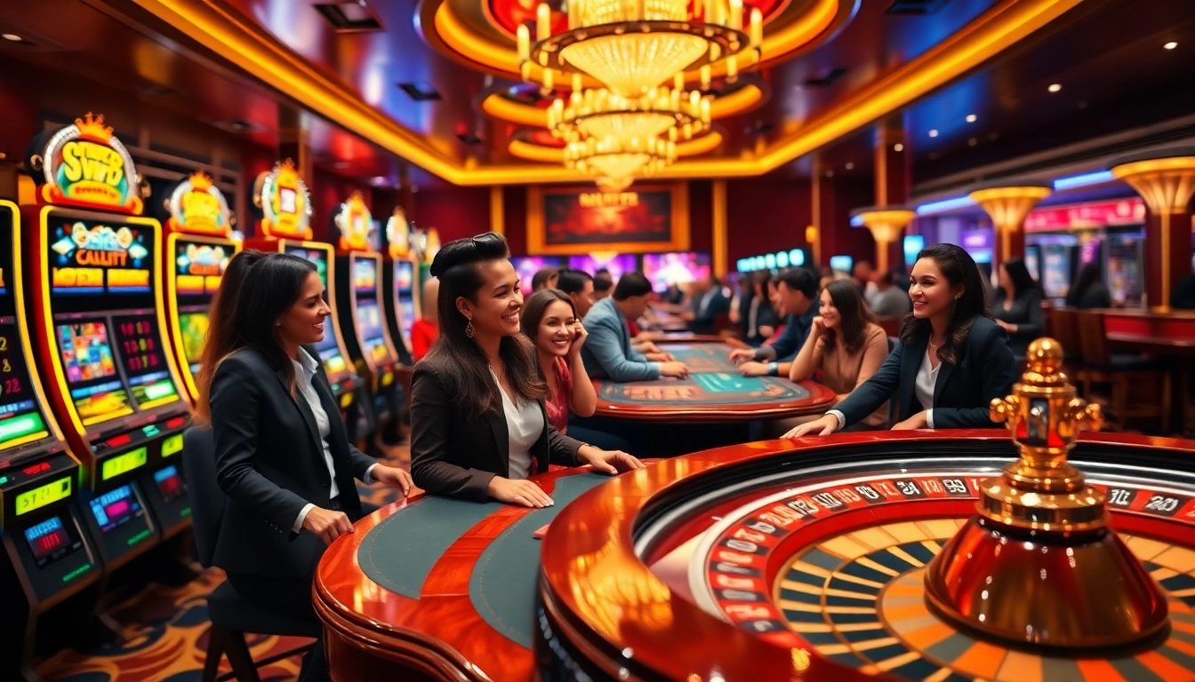 Experience the excitement of betting at https://32win.capital/ with a luxurious casino scene filled with vibrant colors.
