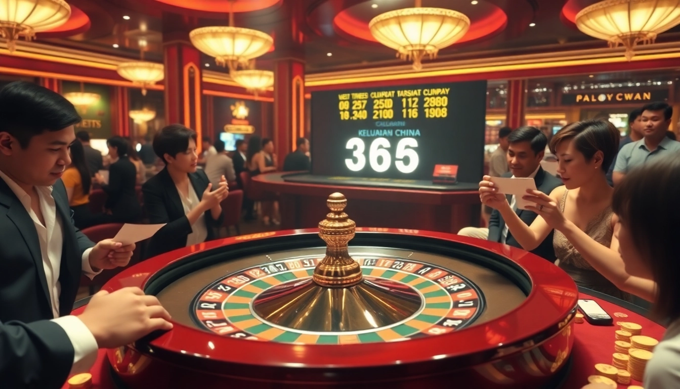 Witness the excitement of keluaran china results as players enjoy the thrill of the casino.