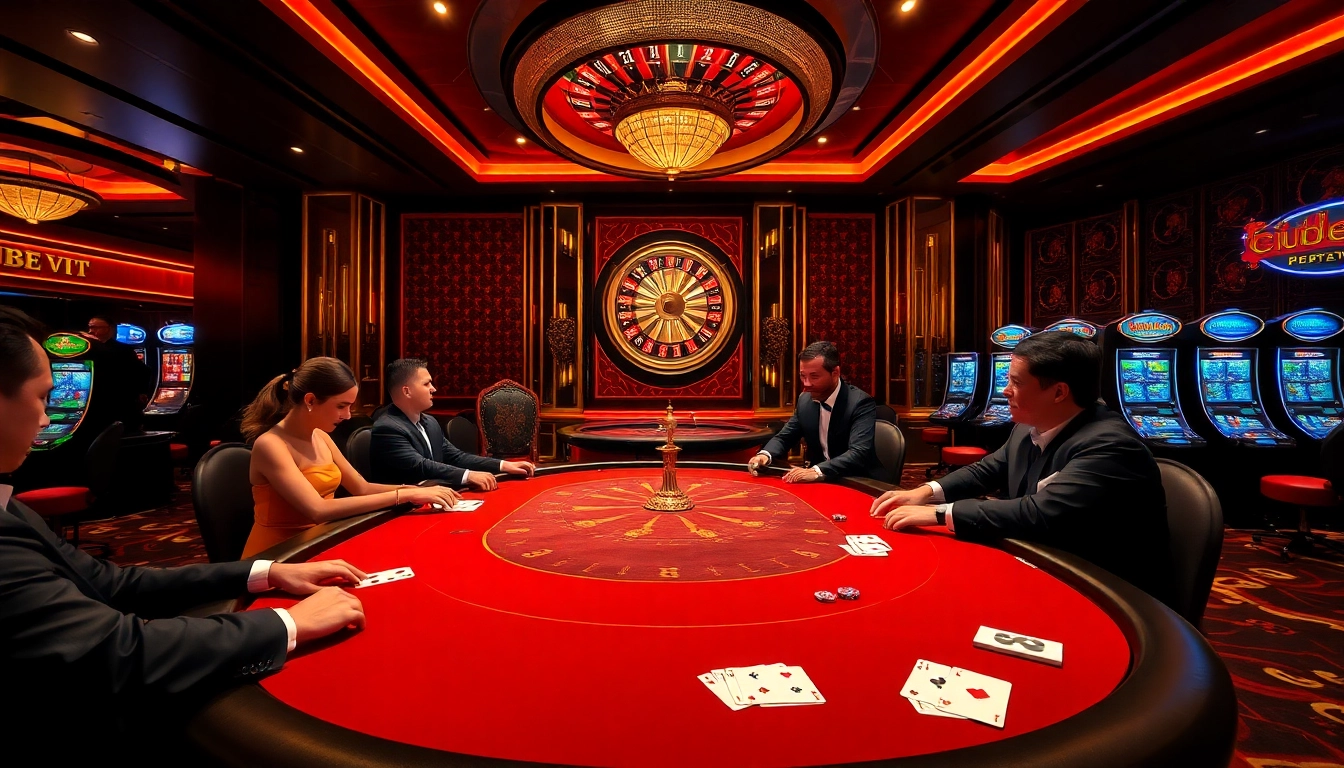 Experience luxury in gambling with Clube VIP HHBET at a high-stakes casino table.