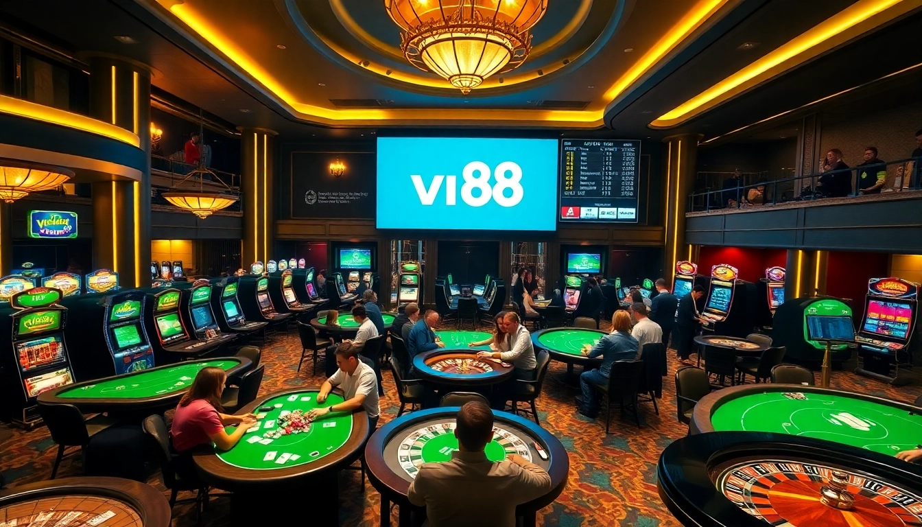 Experience the thrill of gambling at vn88 with vibrant casino games and engaging players.