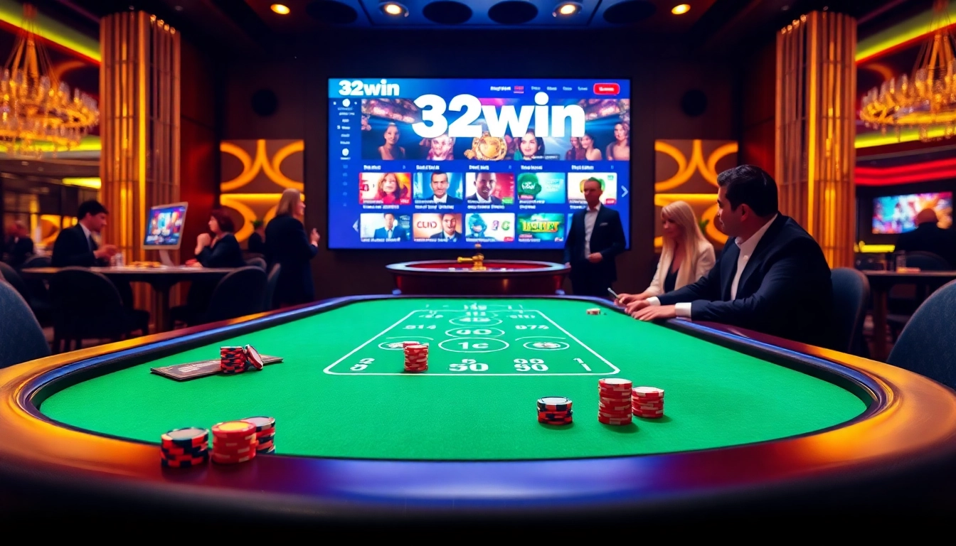 Experience the thrill of winning at 32win's upscale casino with vibrant games and professional dealers.