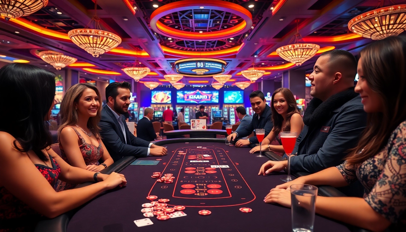 에볼루션 카지노에서 블랙잭 테이블에 앉아 있는 다양한 플레이어들.