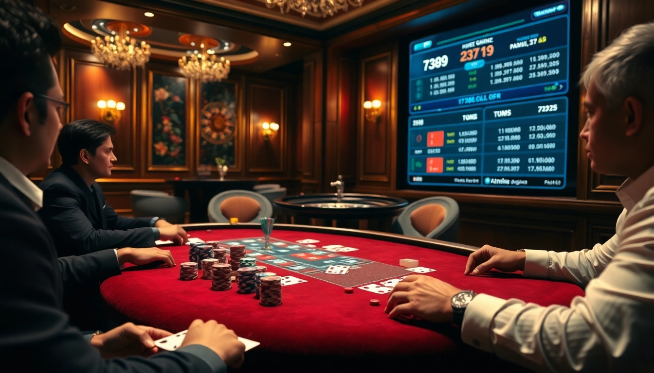 Engage in thrilling Poker action at 789club sx with vibrant casino elements and betting excitement.