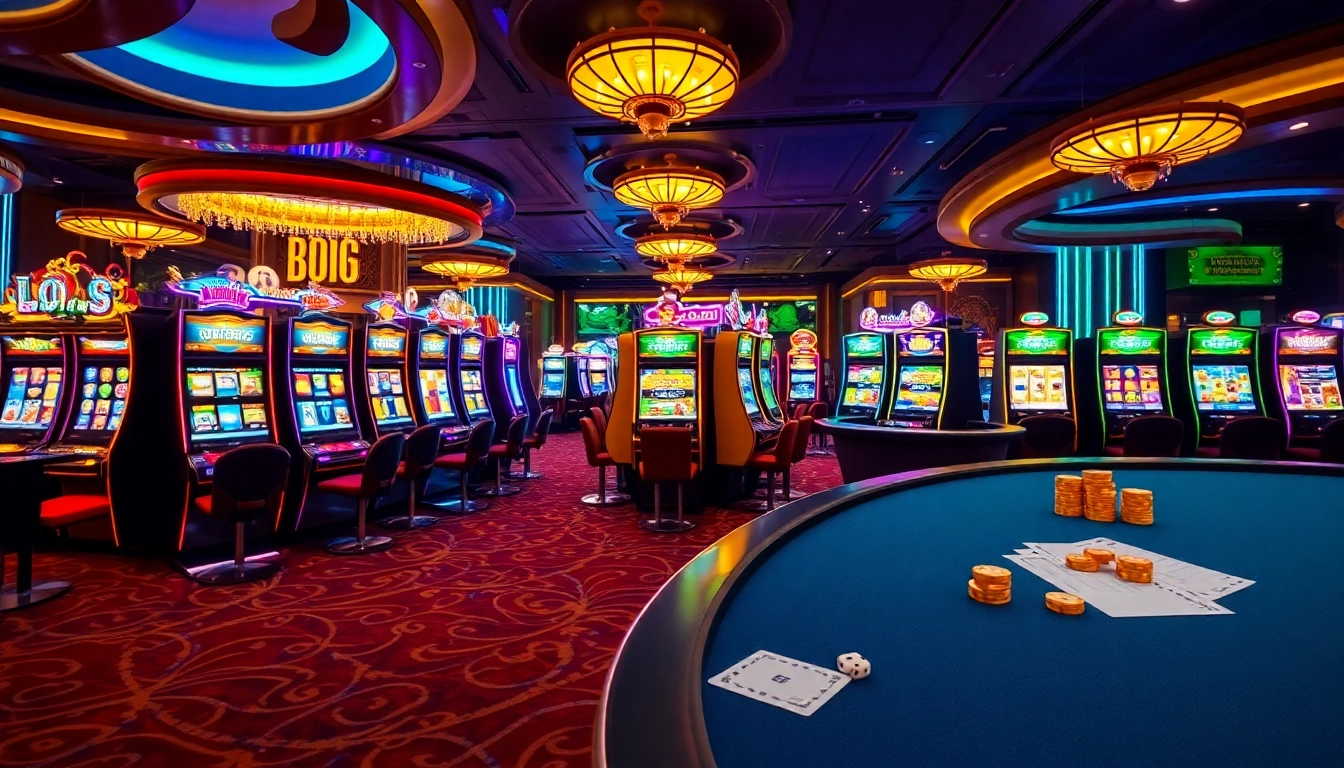 Experience the excitement of Cashoomo with vibrant slot machines and lively casino ambiance.