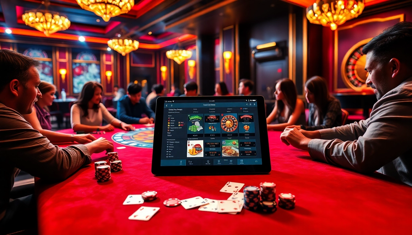 Enjoying a thrilling poker game at a casino, showcasing excitement and strategy at https://f168.faith/.
